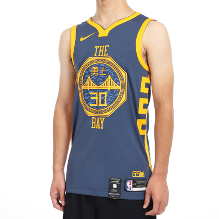 Мужские футболка Nike NBA AU (синий) — фото 4