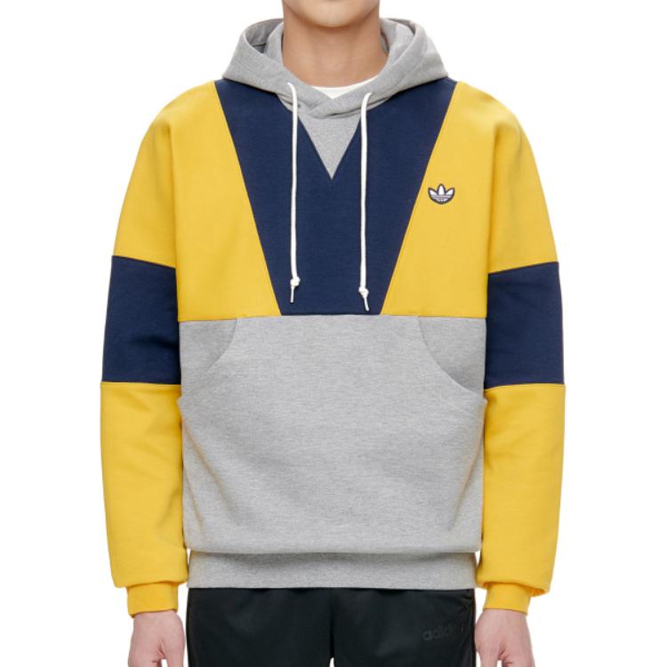 Мужские худи adidas originals Samstag Panel Hoody (желтое) — фото 4