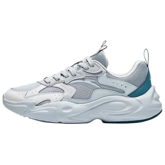 ANTA Walker Casual Shoes Men Low-Top Frost Tower Gray/Sand Gray/Brocade Gray/Blue