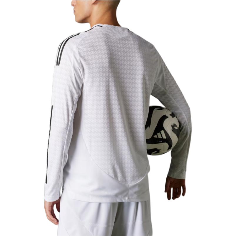 Adidas Free Shipping With AdiClub Real Madrid 24/25 Long Sleeve Home Authentic Jersey