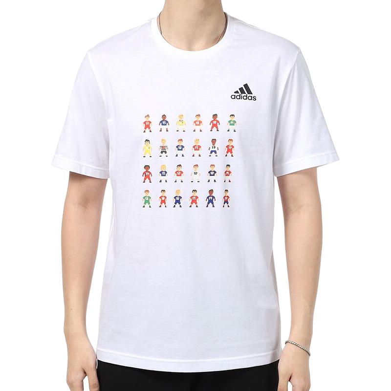 Мужская футболка adidas 8-Bit Tee (белая) — фото 3