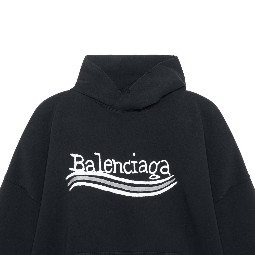 Худи Balenciaga Logo (черное) — фото 8