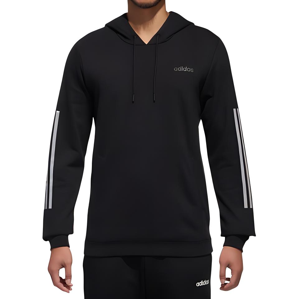 Мужское худи adidas neo M Ce 3s Hdy (черное) — фото 2