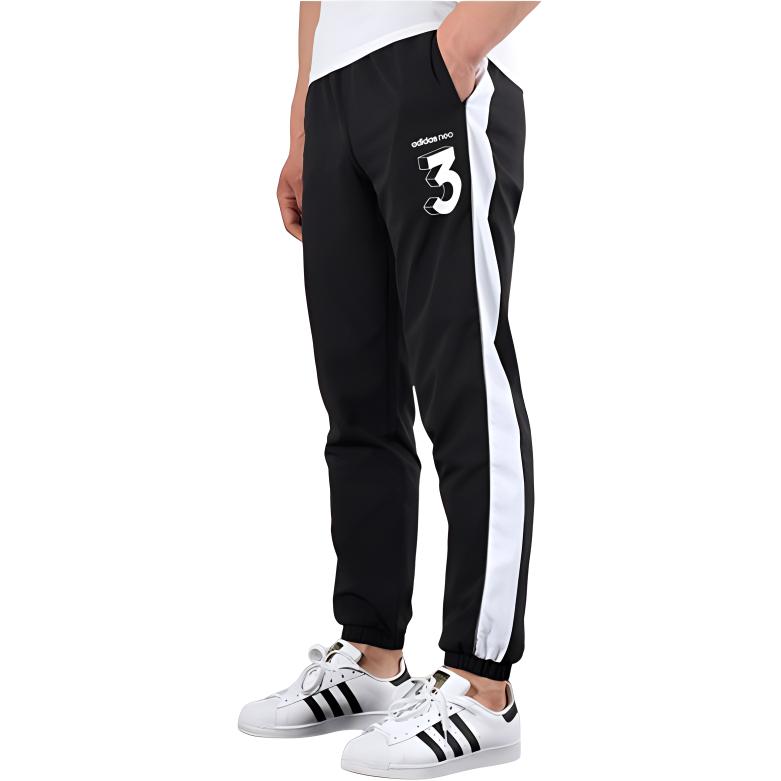Мужские штаны adidas neo (черные) — фото 4