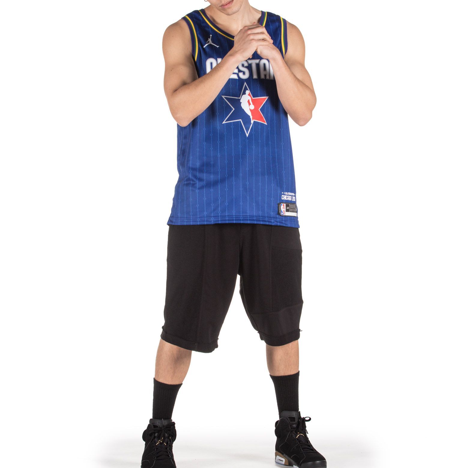 Jordan NBAAll Star Edition Swingman Jersey Giannis Antetokounmpo Basketball Jersey Men’s Blue