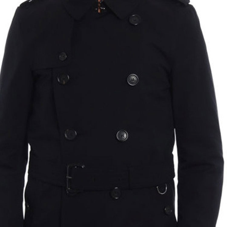 Мужской тренч Burberry Double-Breasted Trench (черный) — фото 7