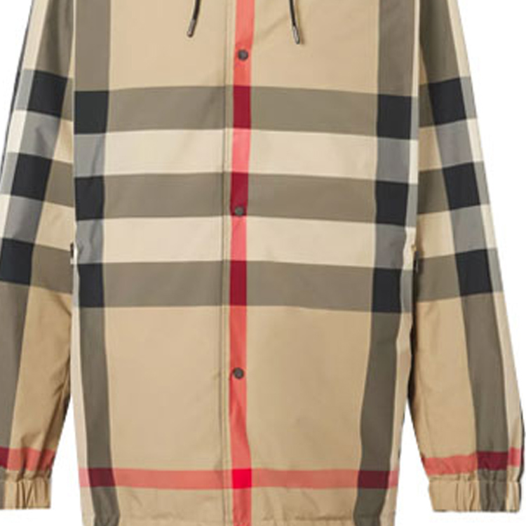 Мужская куртка Burberry Reversible Jacket (бежевая) — фото 4
