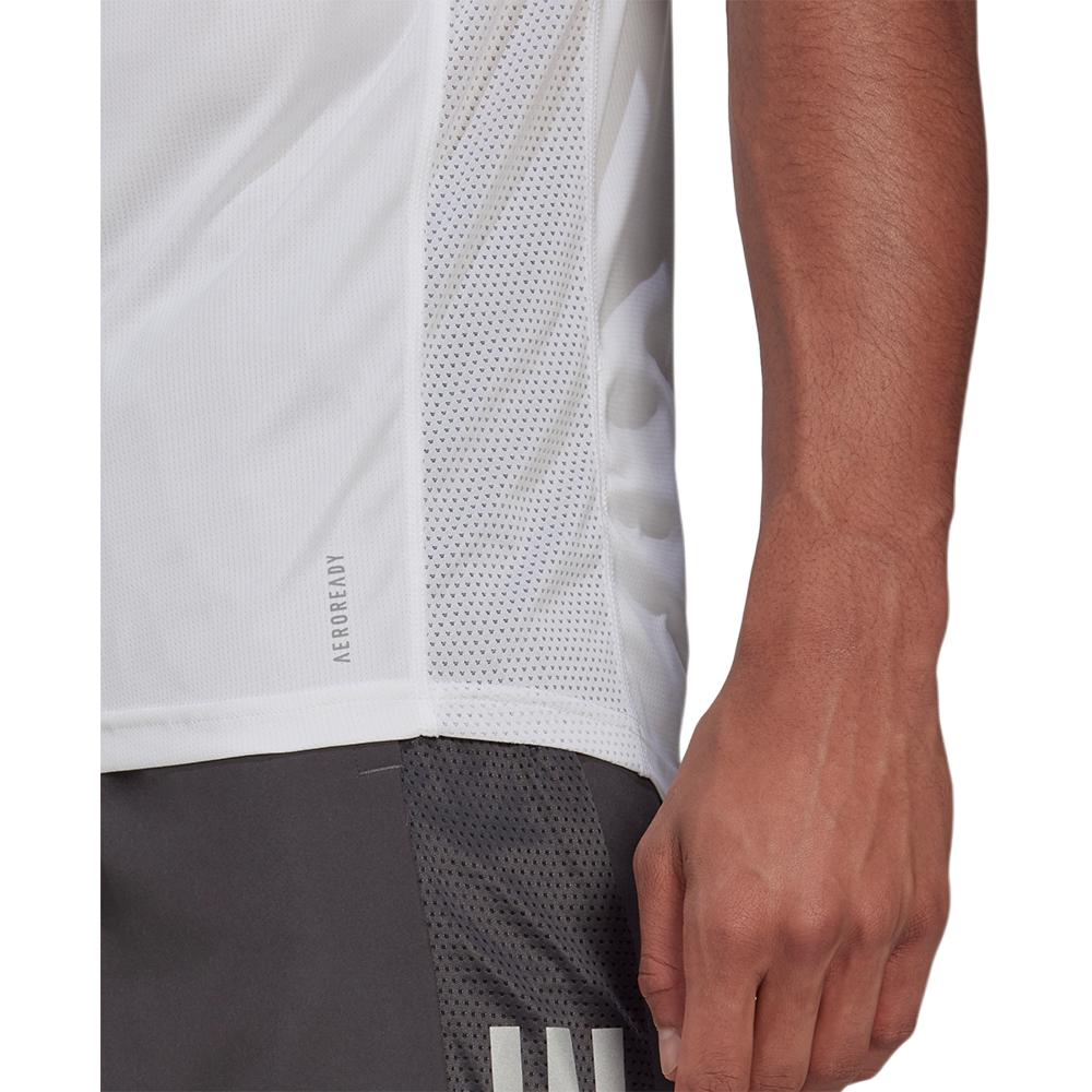 Мужская футболка adidas Own the Run Tee (белая) — фото 5