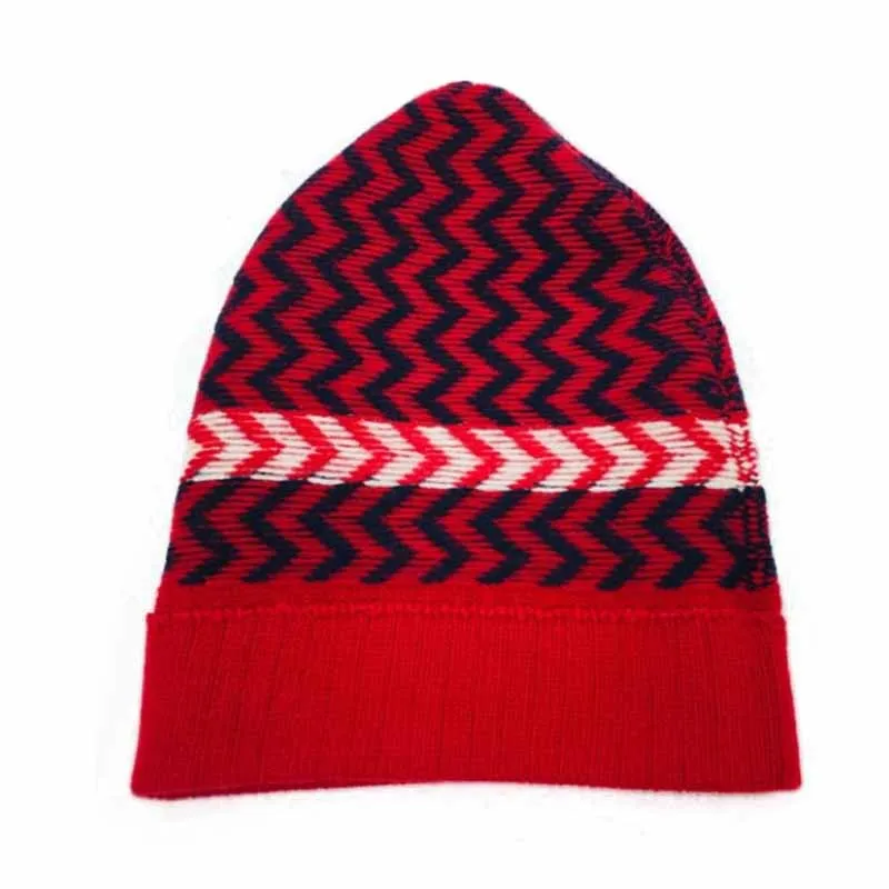 GUCCI Wool Zigzag Beanie