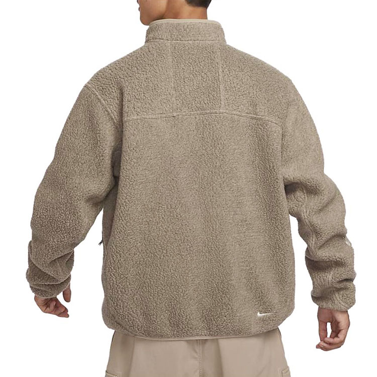 Nike ACG Fleece Tops Men’s Khaki Stand Collar Moderate