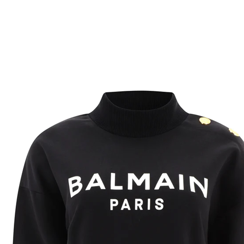 Свитер BALMAIN BF1JO040BB02EAB (черный) — фото 3