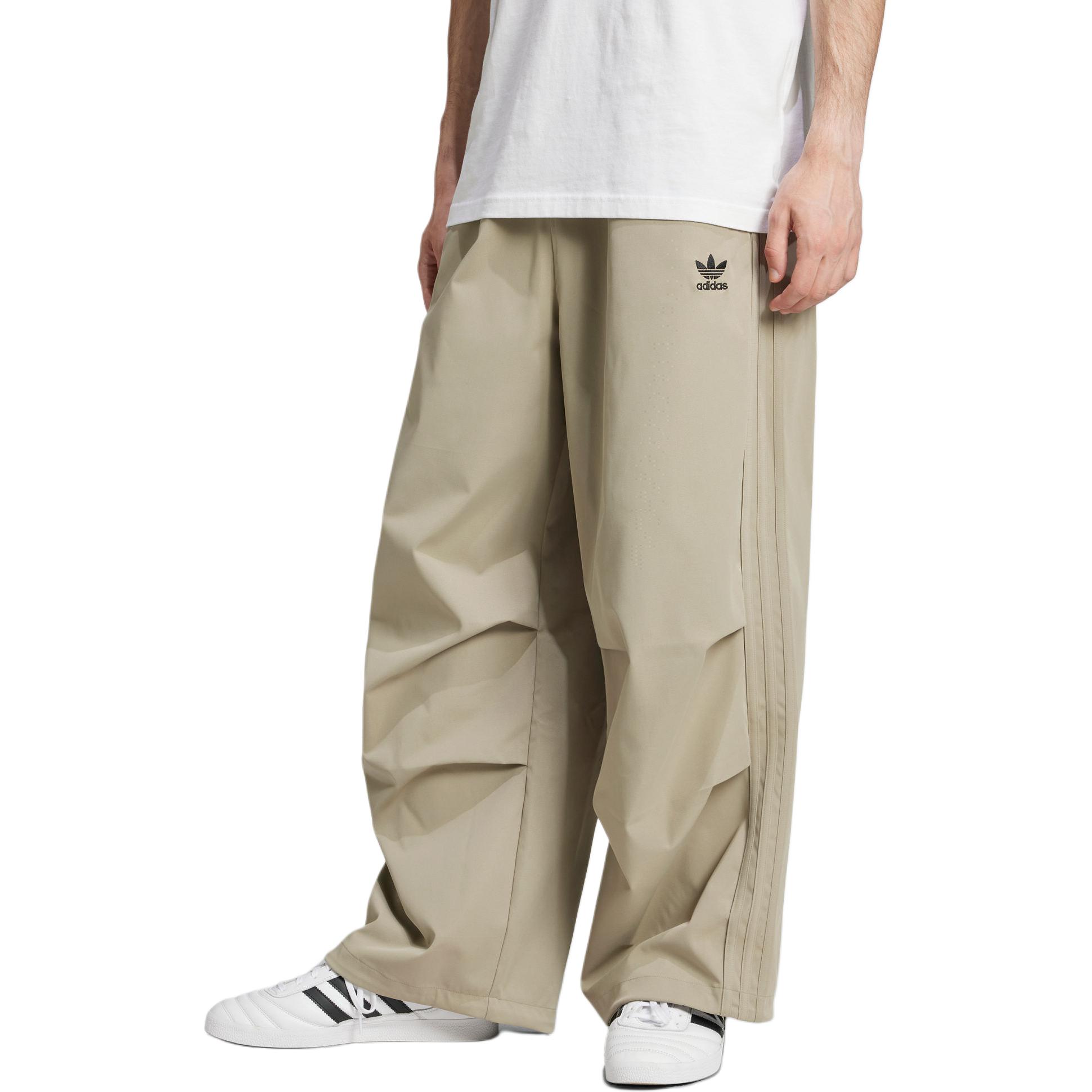 Adidas Originals Parachute TRACKSUIT BOTTOMS Sports Pants Men’s Pebble Silver Gray