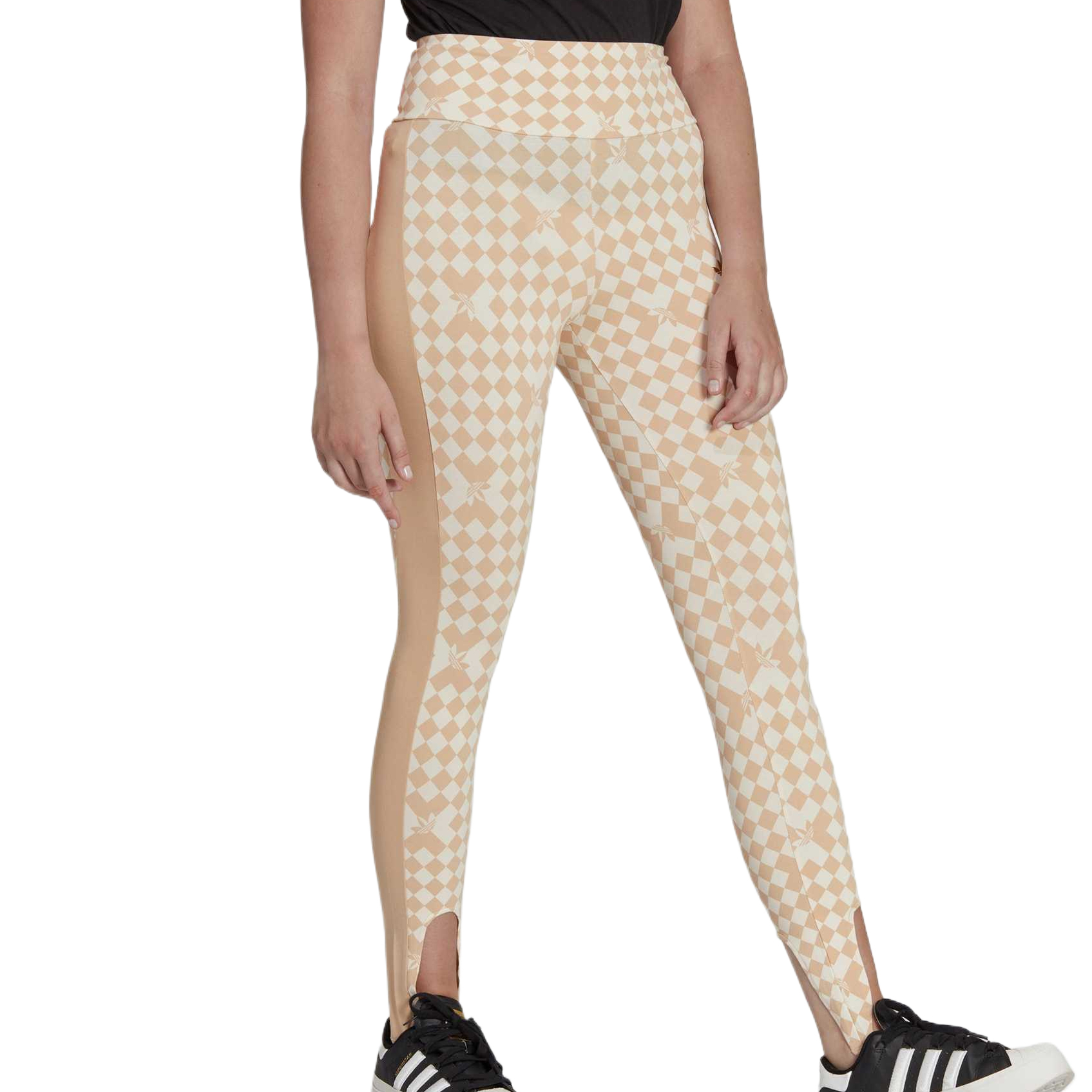 Adidas SKI CHIC ALLOVER PRINT TIGHTS Sports Pants Women’s Yellow White