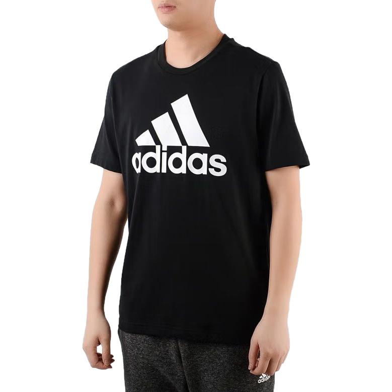 Мужская футболка adidas LogoT (черная) — фото 5