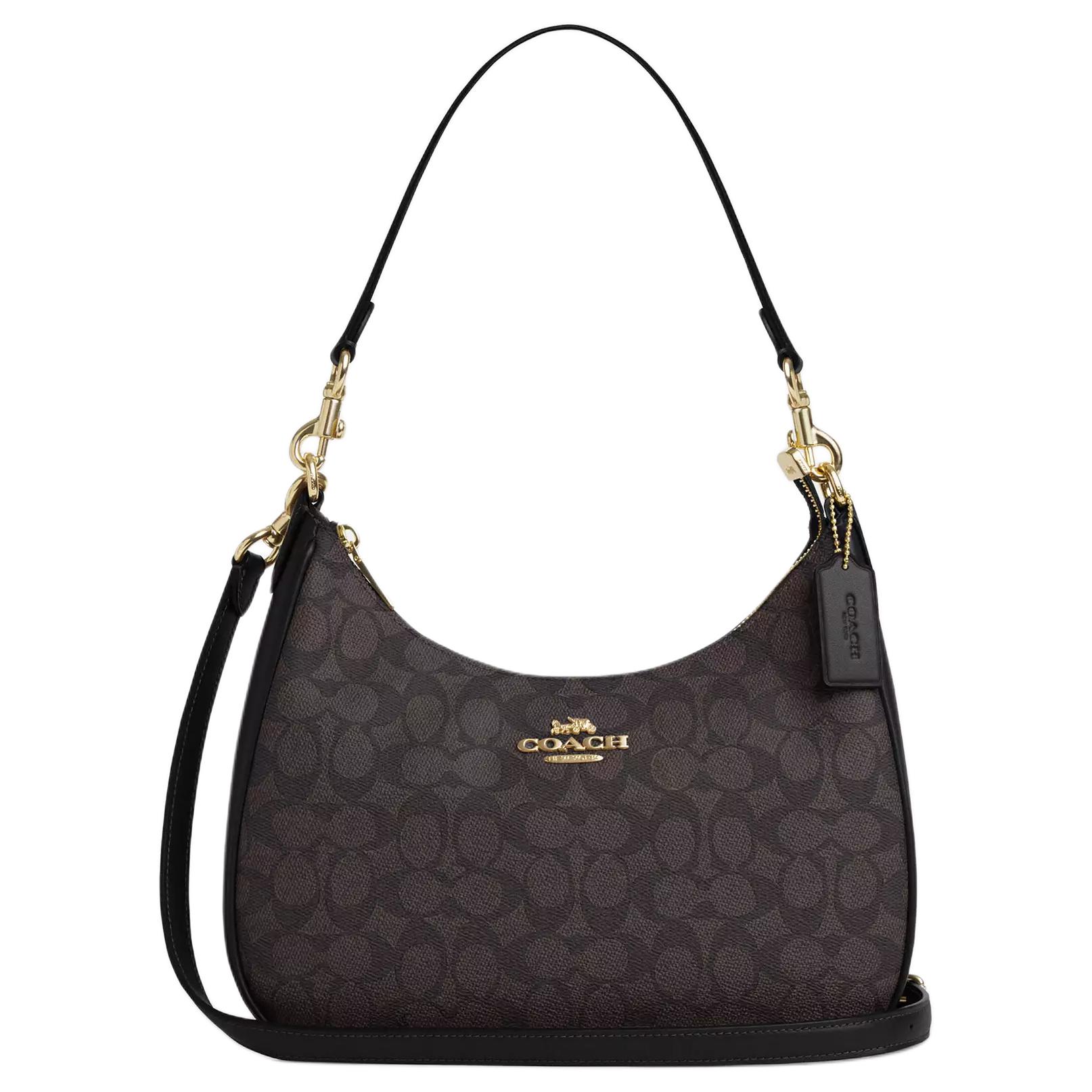 Женская сумка COACH Teri Signature 29 (черная)