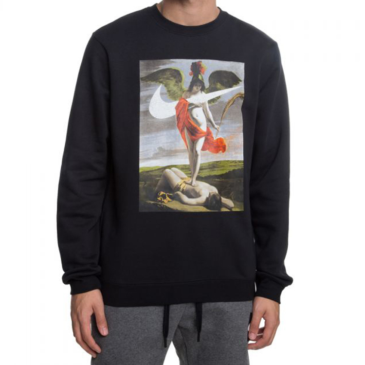 Мужское худи Nike Crew Greece Allegory (черное) — фото 3