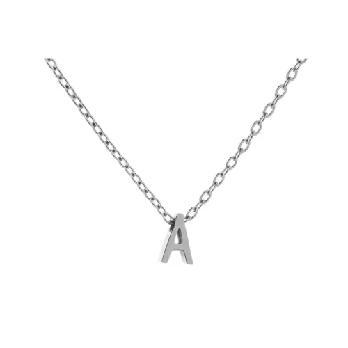 BAIJUAN Titanium Steel Necklaces Unisex Silver