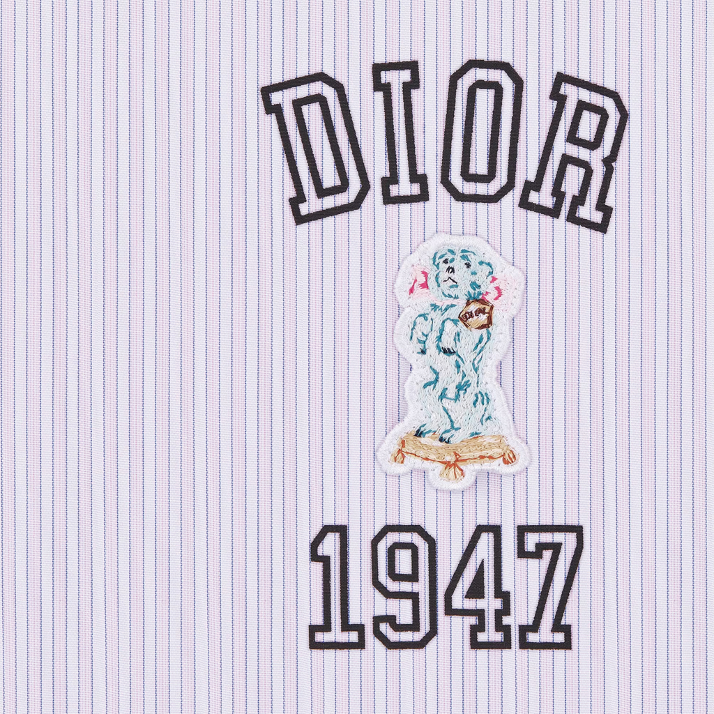 Мужская рубашка Dior SS24 Logo (розовый) — фото 6