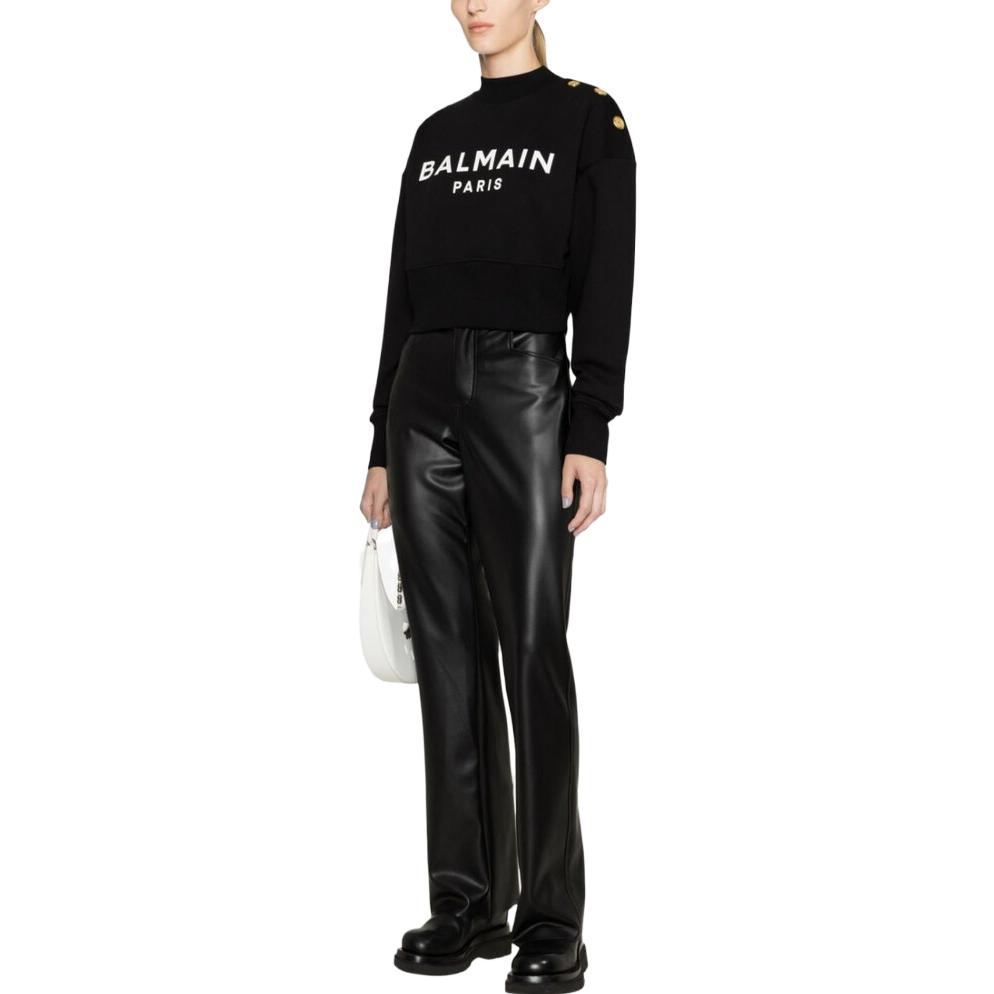 Свитер BALMAIN BF1JO040BB02EAB (черный) — фото 6