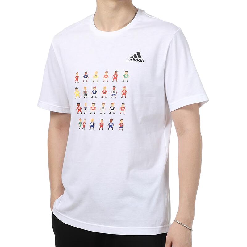 Мужская футболка adidas 8-Bit Tee (белая) — фото 4