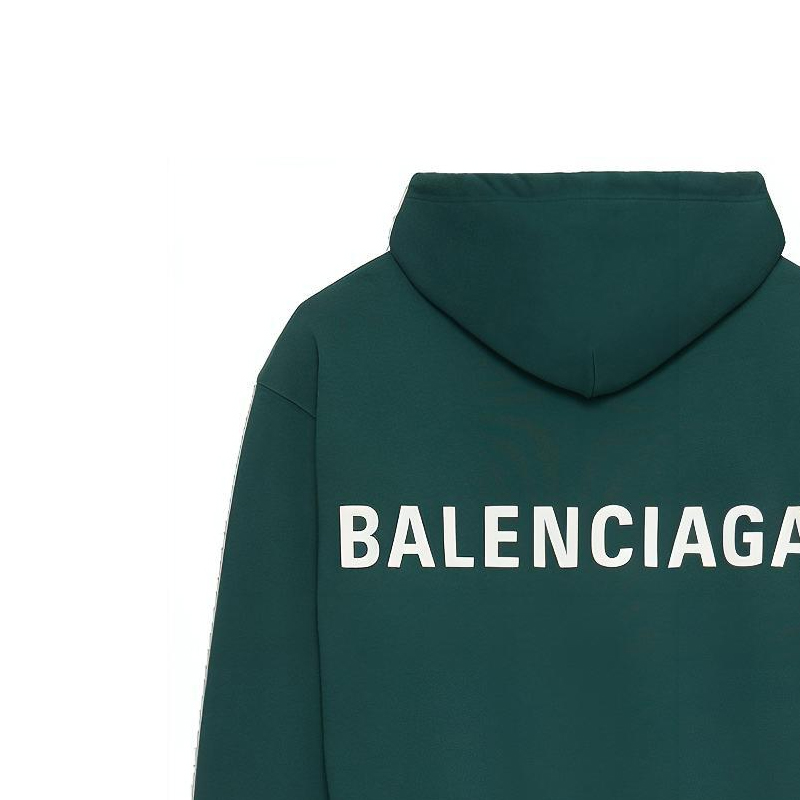 Мужское худи Balenciaga Logo (кипарисово-зеленое) — фото 6