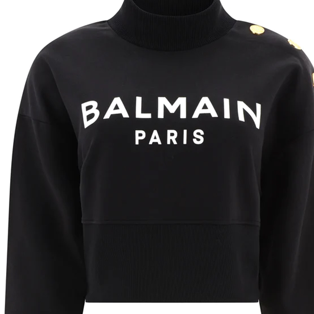 Свитер BALMAIN BF1JO040BB02EAB (черный) — фото 4