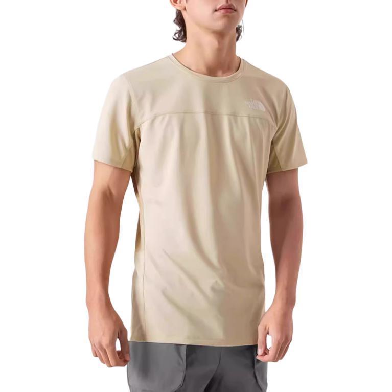 THE NORTH FACE Quick Dry T Shirts Men’s Beige Yellow