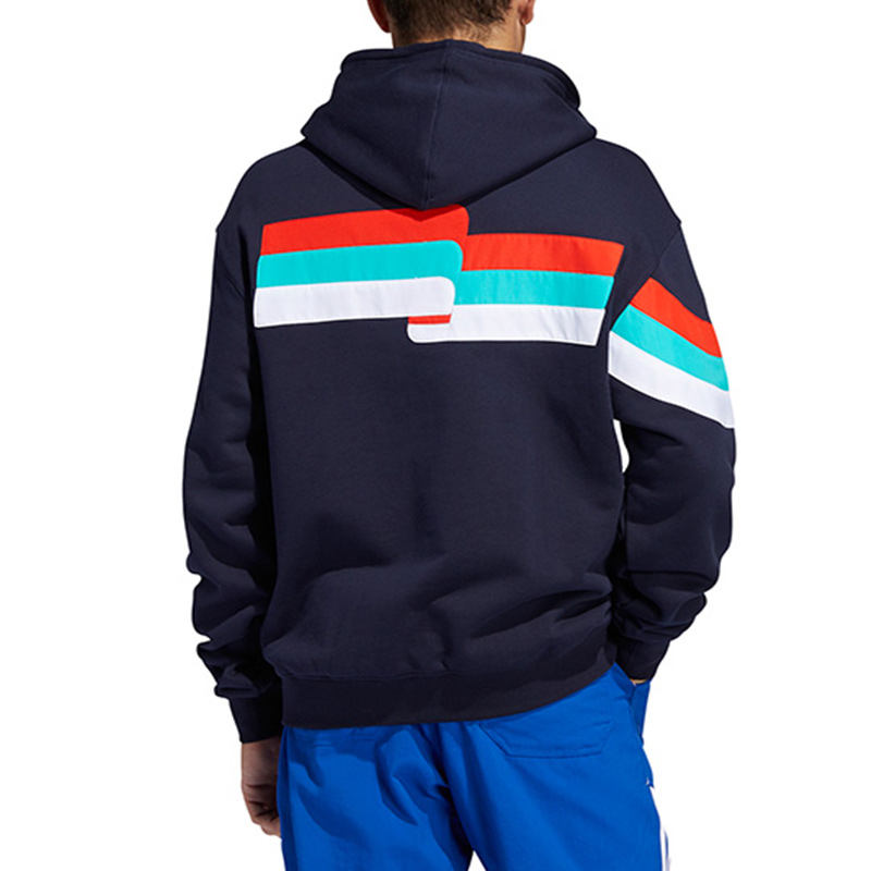 Мужское худи adidas originals Ripple Hoody (синее) — фото 4