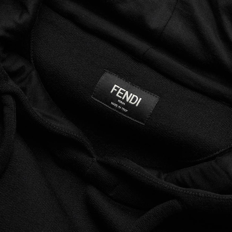 Мужское худи Fendi Logo (черный) — фото 4