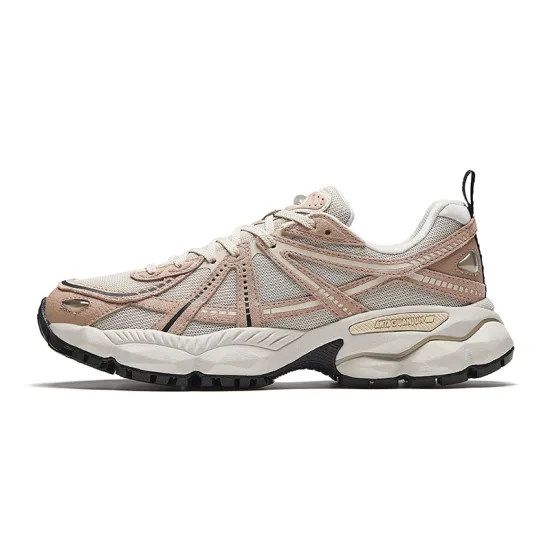 ANTA Champion All-Weather Series Chunky Sneakers Women's Low-Top White Ochre/Classic Taupe