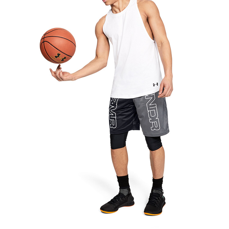 Мужские шорты Under Armour Baseline (черные) — фото 5