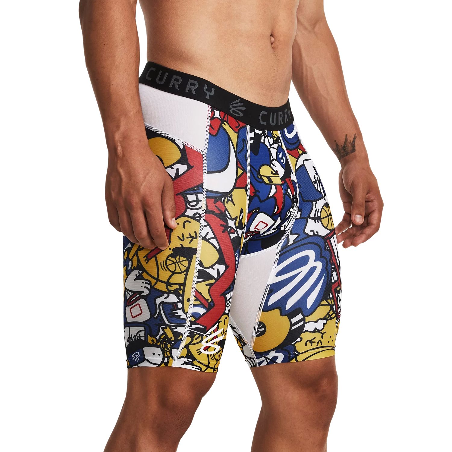 Under Armour HeatGear Curry HeatGear Sports Shorts Men’s White