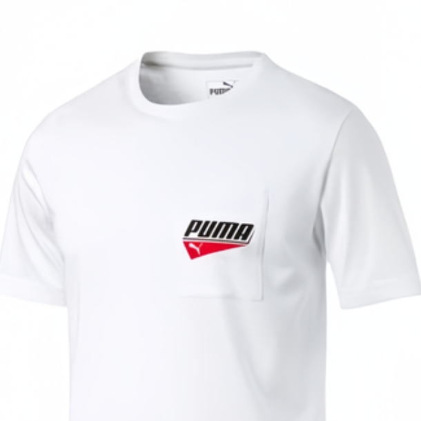 Футболка PUMA LogoT (белый) — фото 6