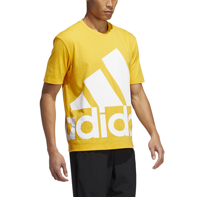 Мужская футболка adidas (желтая) — фото 4