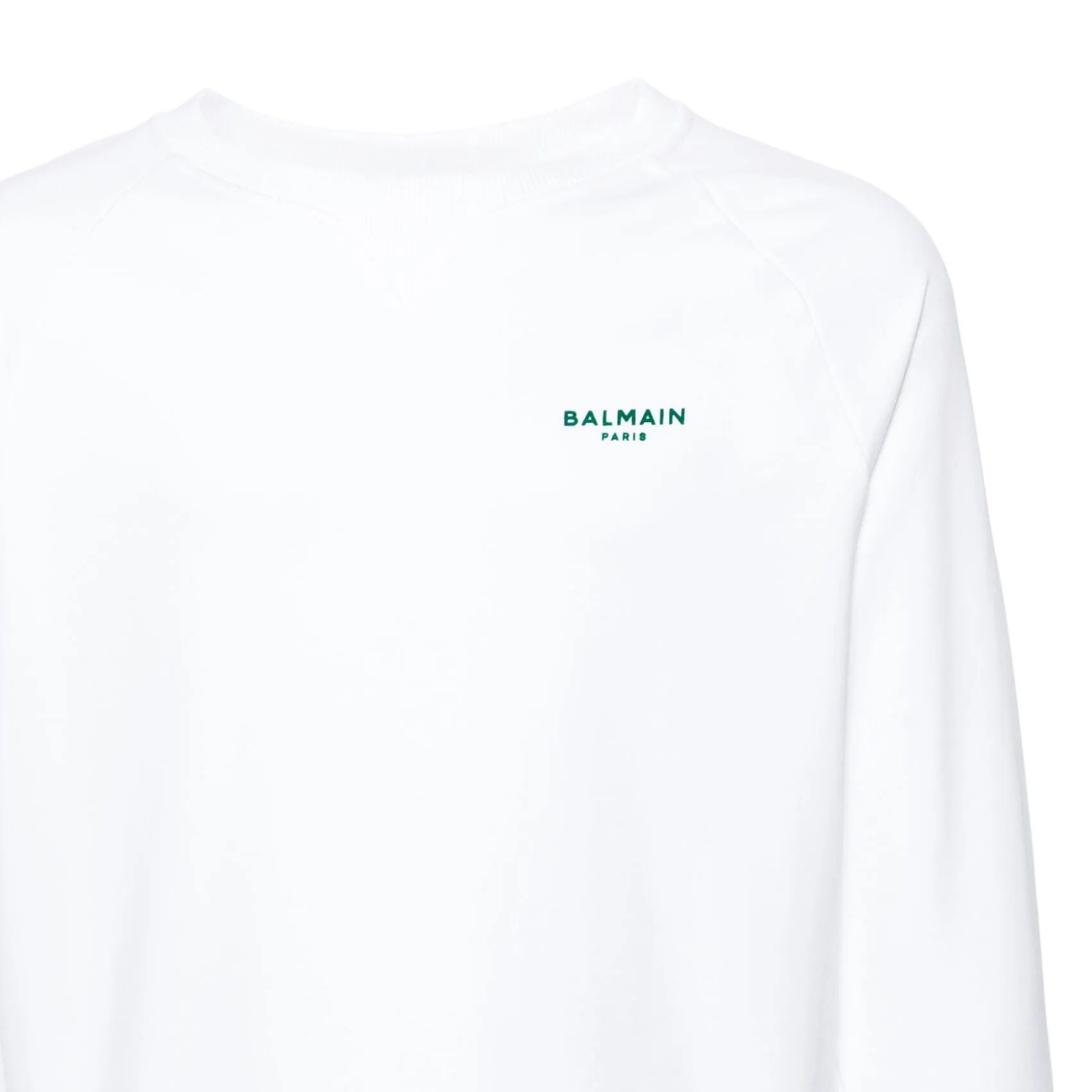 Мужское худи BALMAIN SS24 Logo (белый) — фото 6