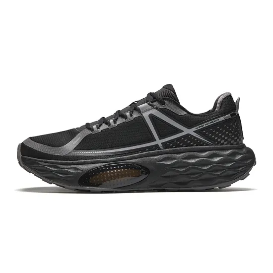 ANTA ChengFeng Running Shoes Women's Low-Top Basic Black/Volcanic Gray