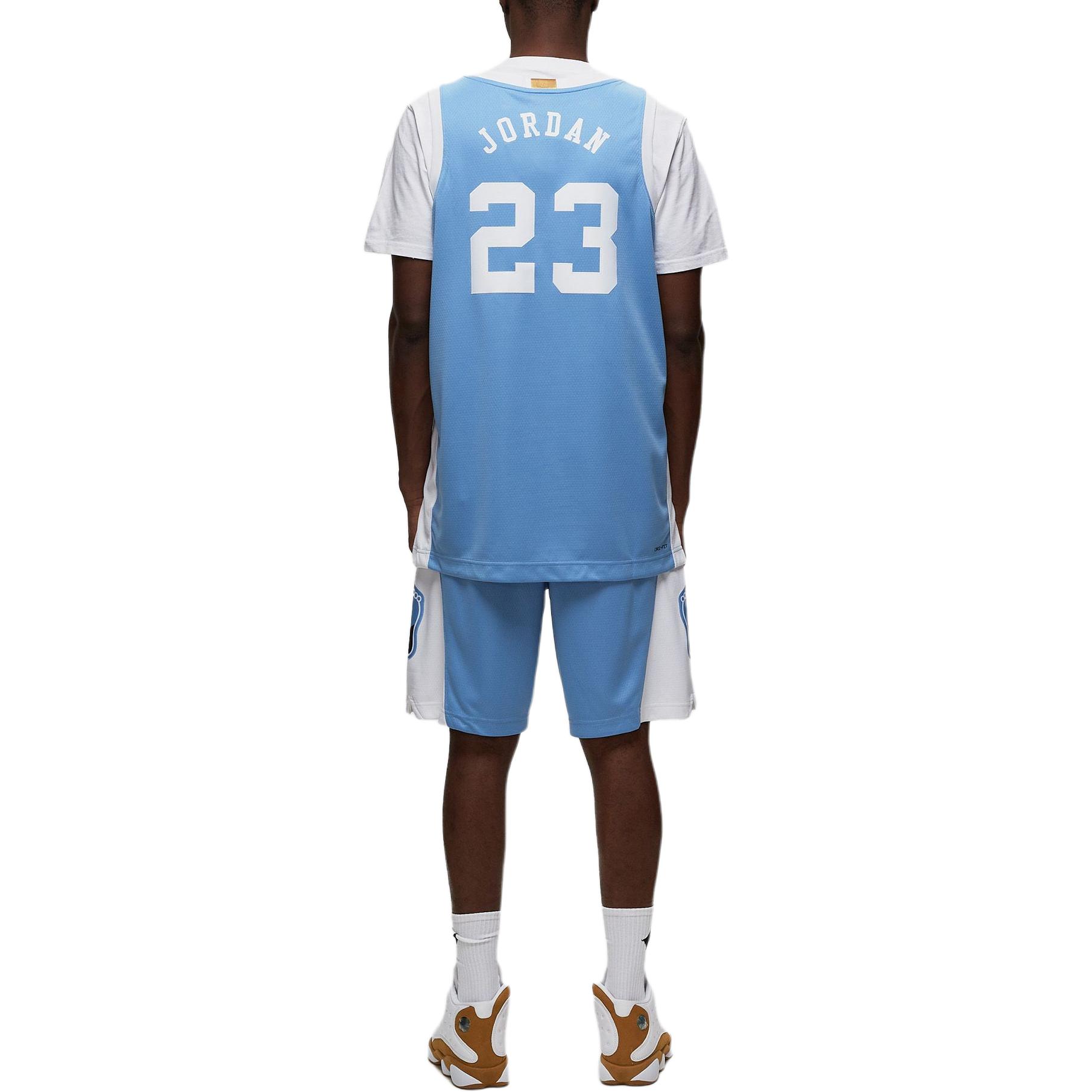 Jordan UNCLimited College Retro Jersey Basketball Jersey Men’s Courage Blue/White/White