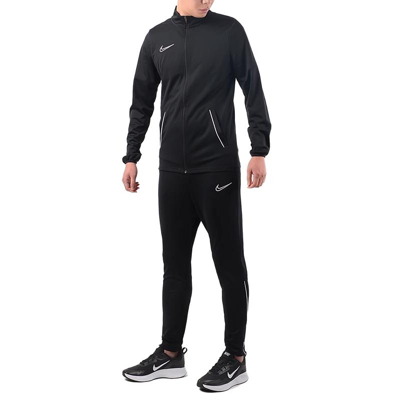 Nike Dri Fit Casual Sportswear Men’s Black Set Stand Collar Moderate