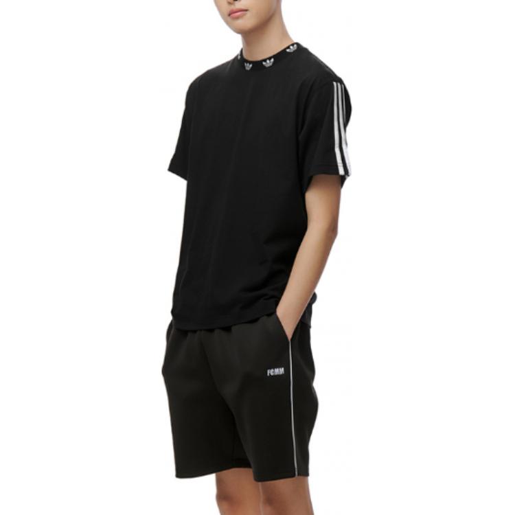 Мужская футболка adidas originals Trefoil T (черная) — фото 5