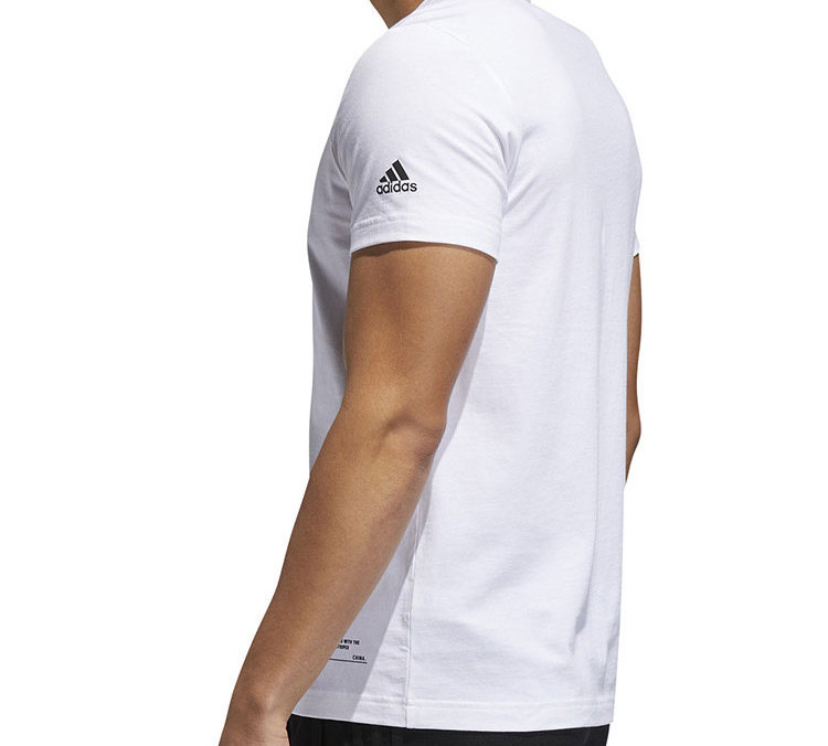 Мужская футболка adidas T-Shirt (белая) — фото 4
