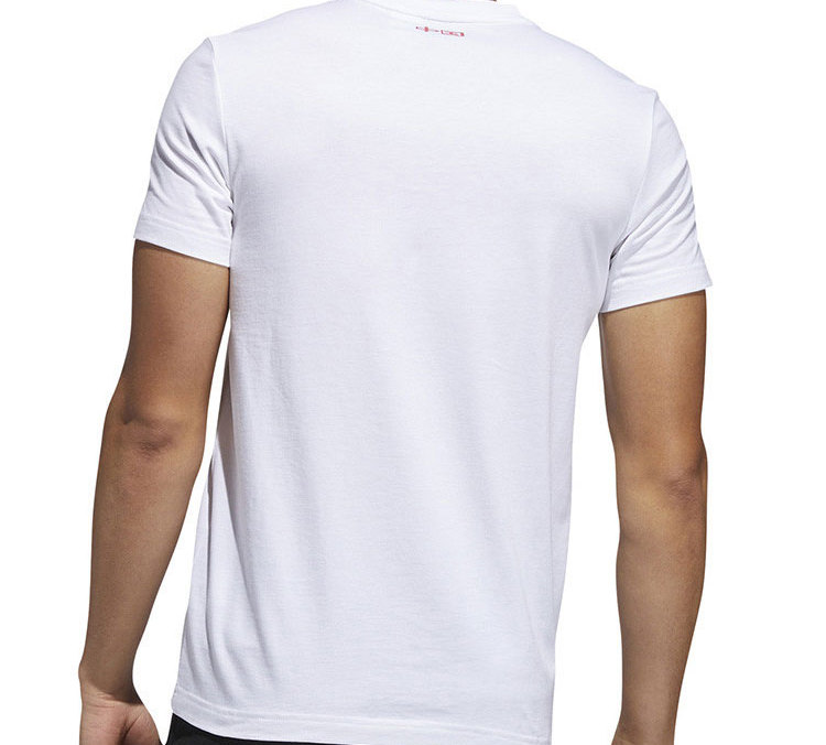 Мужская футболка adidas T-Shirt (белая) — фото 5