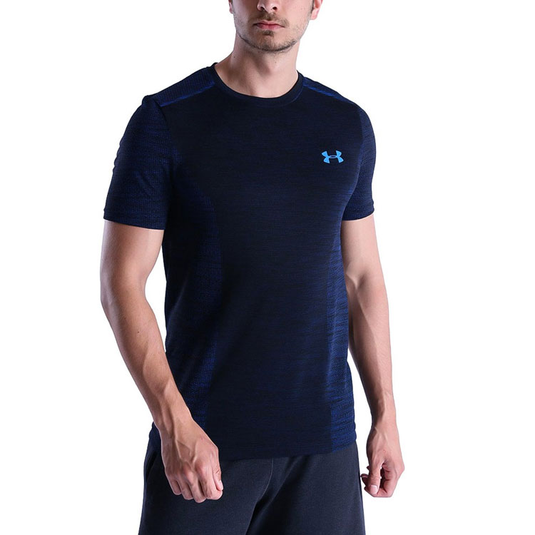 Мужская футболка Under Armour Under Armour RUSH HEATGEAR TRUE INK T (синий) — фото 3