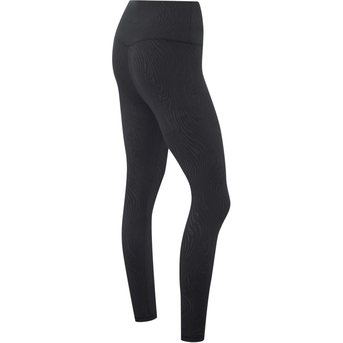 Li Ning Fitness Series Sports Pants Women’s Black Embossed