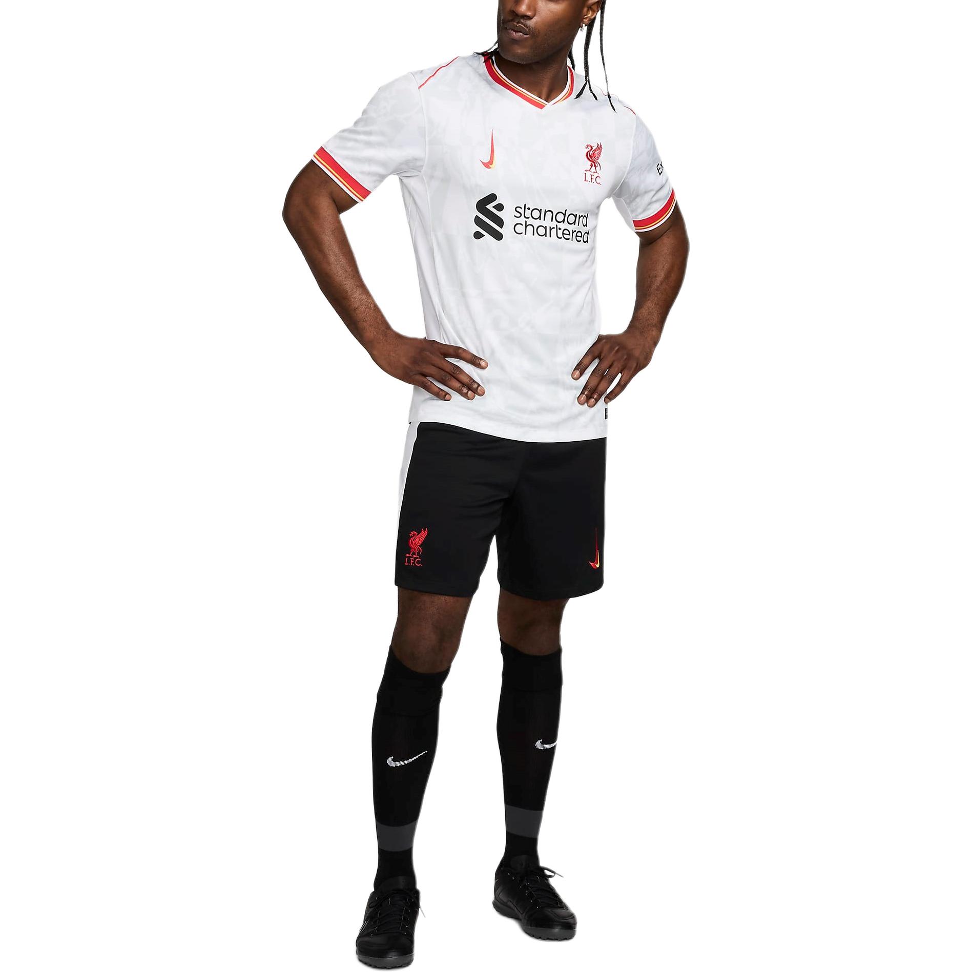 Nike LiverpoolFC Dri FIT Soccer Bottom Men’s Black/White/Global Red