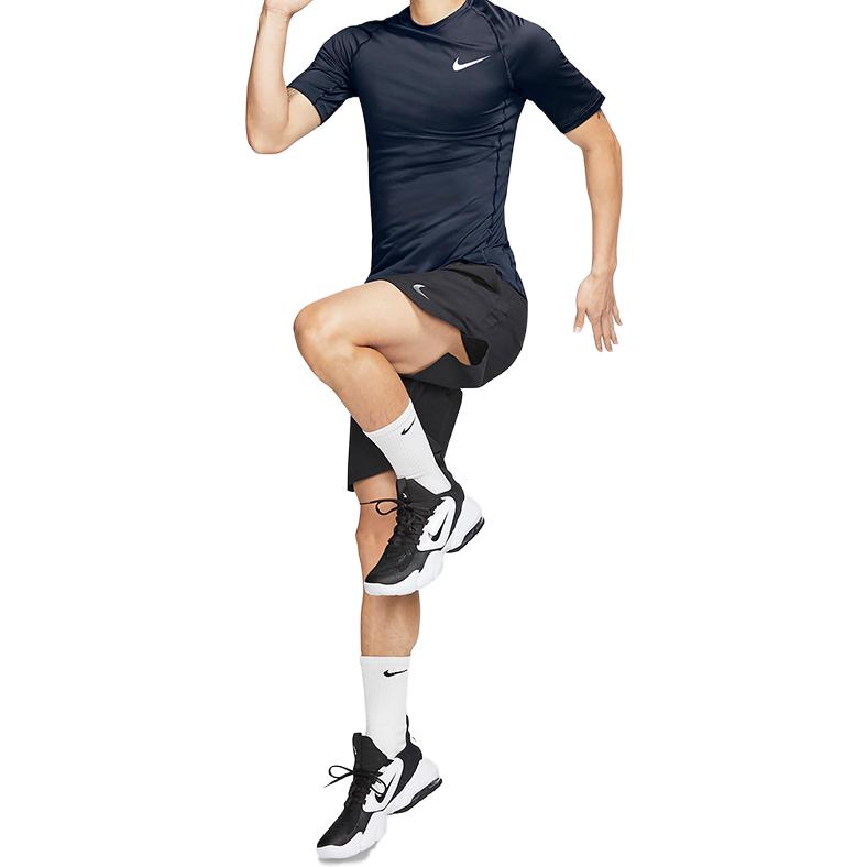 Мужские футболка Nike Pro logoT (темно-синий) — фото 5