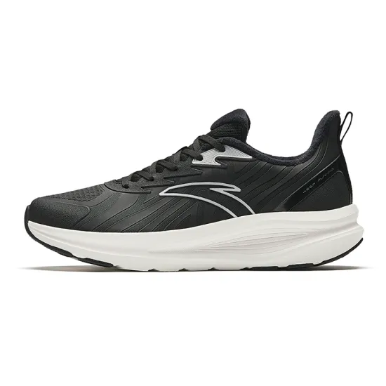 Anta Cloud Journey Anti-Slip Wear-Resistant Low-Top Running Shoes Men's Black White