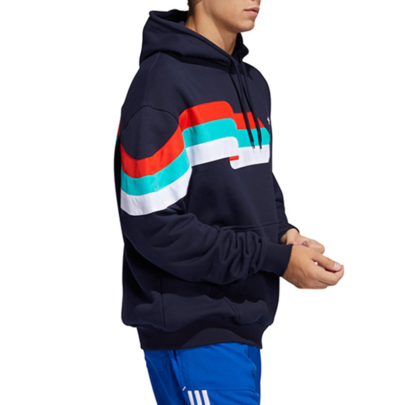 Мужское худи adidas originals Ripple Hoody (синее) — фото 3