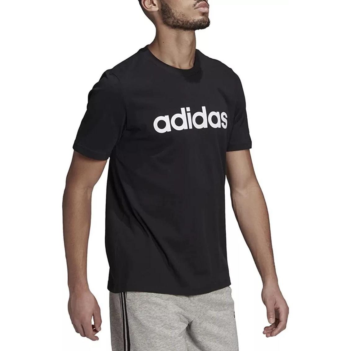 Мужская футболка adidas neo M Ce Gra LogoT (черная) — фото 4