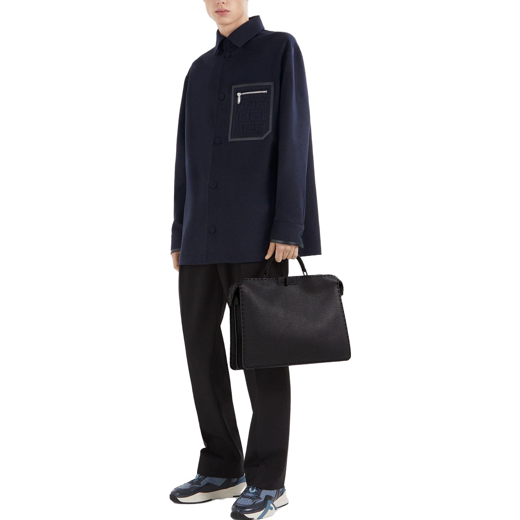 Мужская куртка Fendi (синий) — фото 4