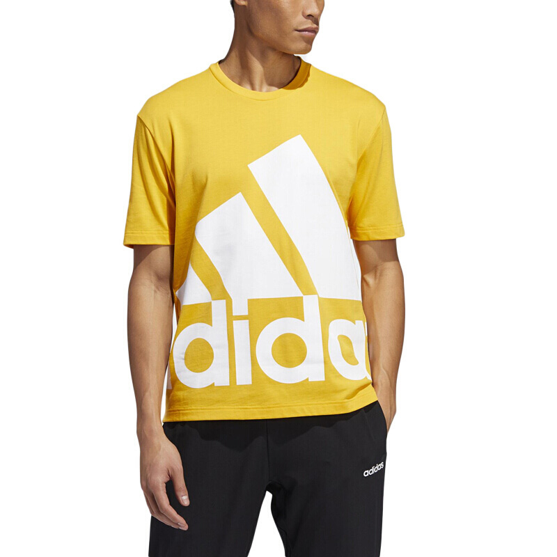 Мужская футболка adidas (желтая) — фото 3